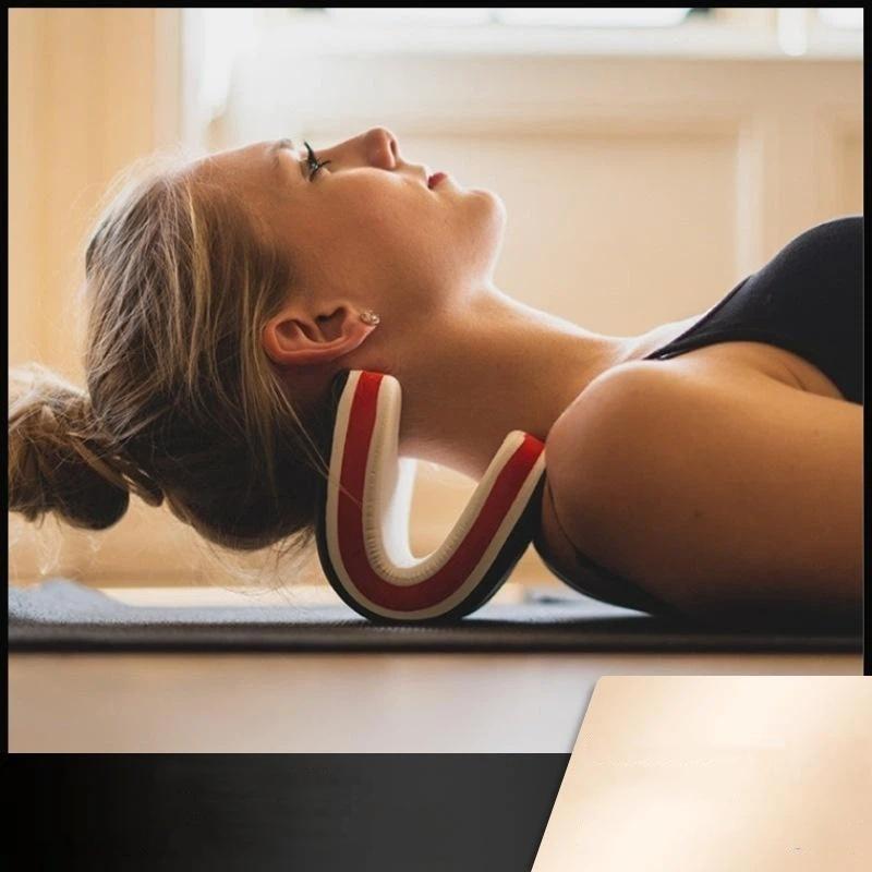 Neck Traction Pillow - [CO] หมอนรองคอและไหล่แบบพกพาสำหรับผ่อนคลายและยืดกระดูกคอและกระดูกสันหลังส่วนคอ