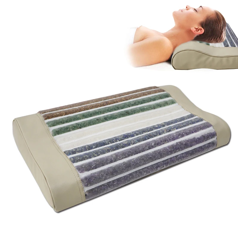 หมอนคริสตัล หยกอัญมณีนวด จักระ - Neck Traction Pillow บทวิจารณ์และราคา