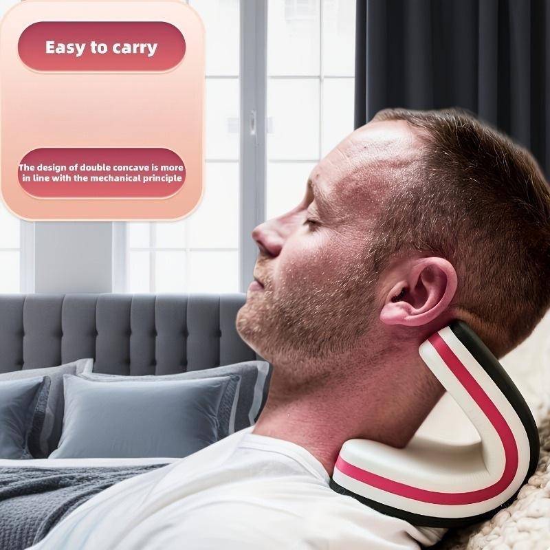 หมอนนวดคอแบบพกพา 1 ชิ้น อุปกรณ - Neck Traction Pillow บทวิจารณ์และราคา