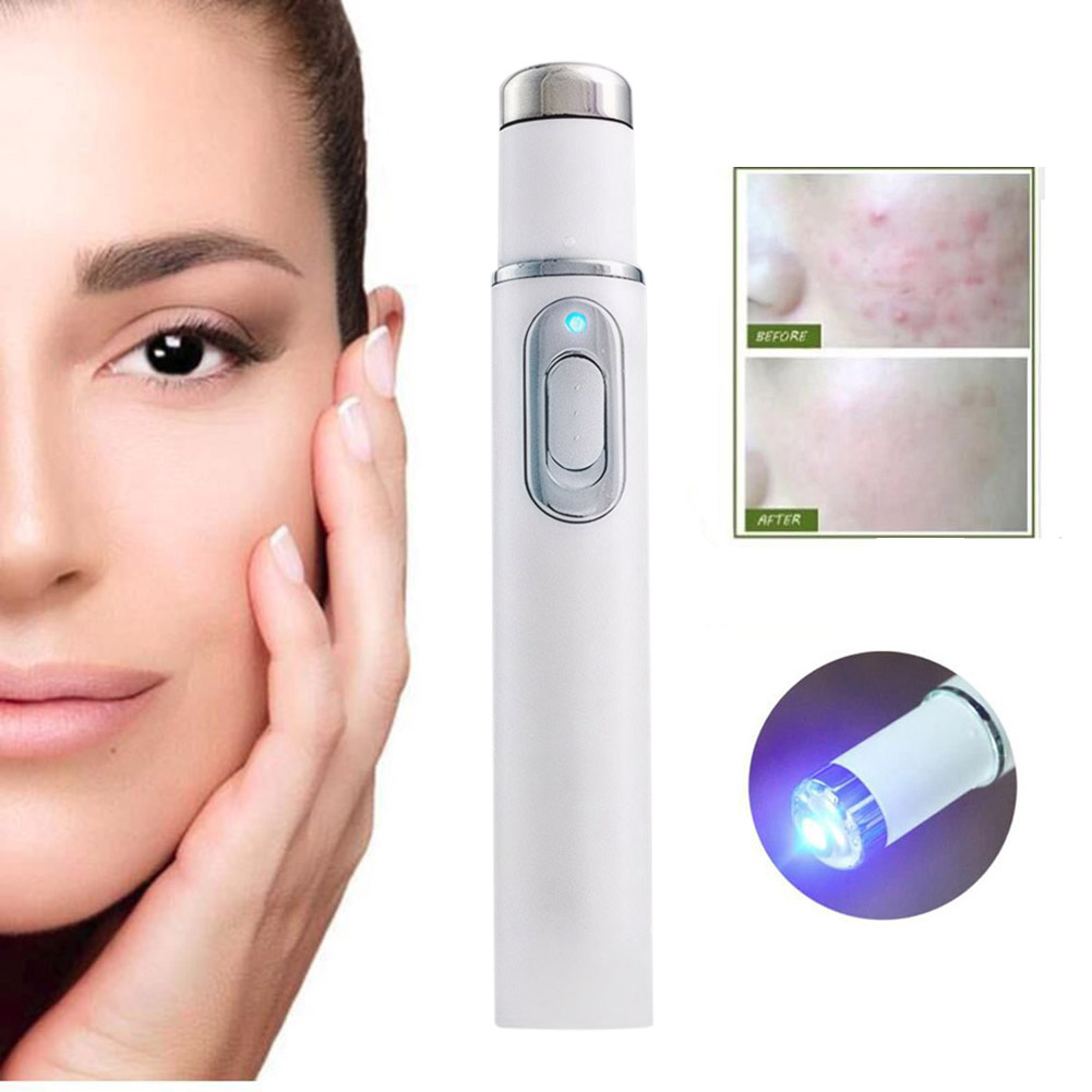 ปากกาบำบัดแสงสีฟ้า LED ใบหน้าบ - Acne Light Therapy Pen บทวิจารณ์และราคา