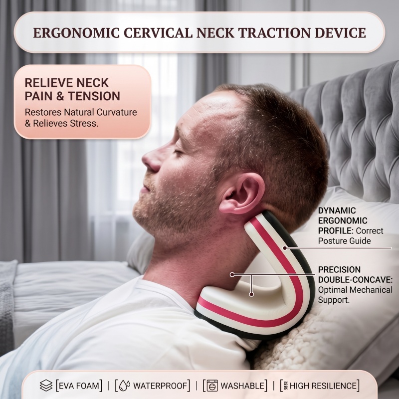 ออกแบบใหม่คอและไหล่ Relaxer หม - Neck Traction Pillow บทวิจารณ์และราคา
