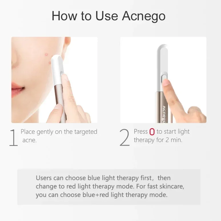 ปากกาบำบัดด้วยแสง LED รุ่น 202 - Acne Light Therapy Pen บทวิจารณ์และราคา