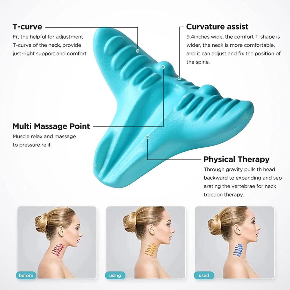 เครื่องผ่อนคลายคอและไหล่, อุปก - Neck Traction Pillow บทวิจารณ์และราคา