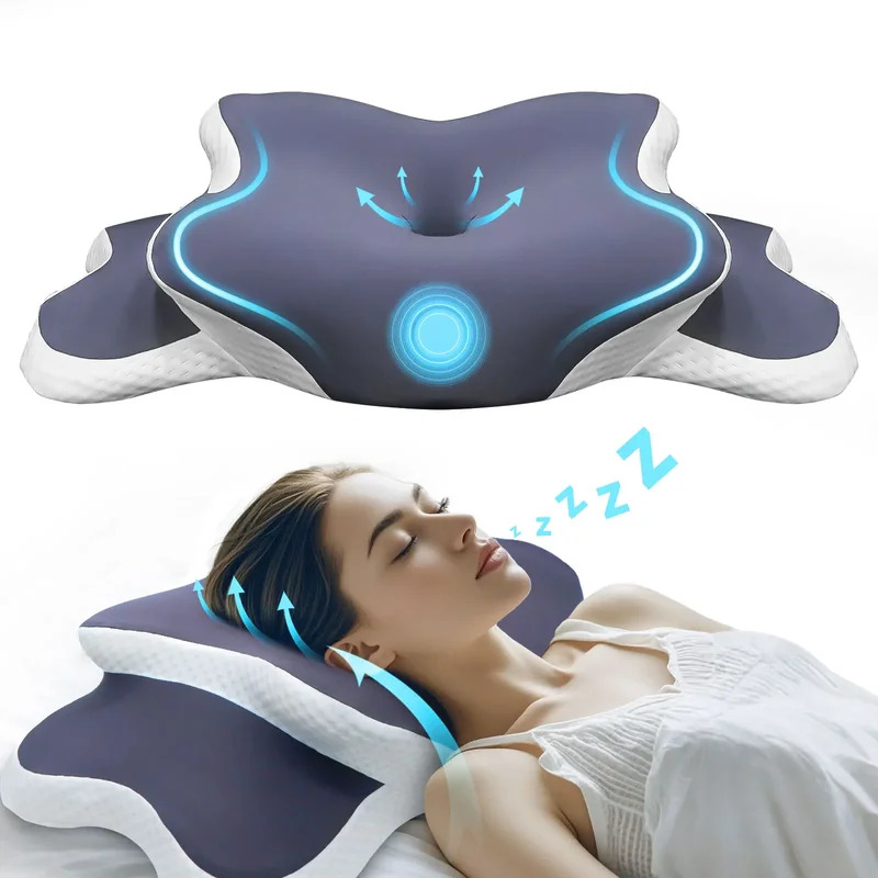 หมอนเมมโมรี่โฟม หมอนรองคอ บรรเ - Neck Traction Pillow บทวิจารณ์และราคา