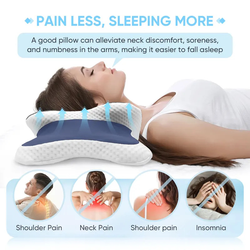 หมอนเมมโมรี่โฟม หมอนรองคอ บรรเ - Neck Traction Pillow บทวิจารณ์และราคา