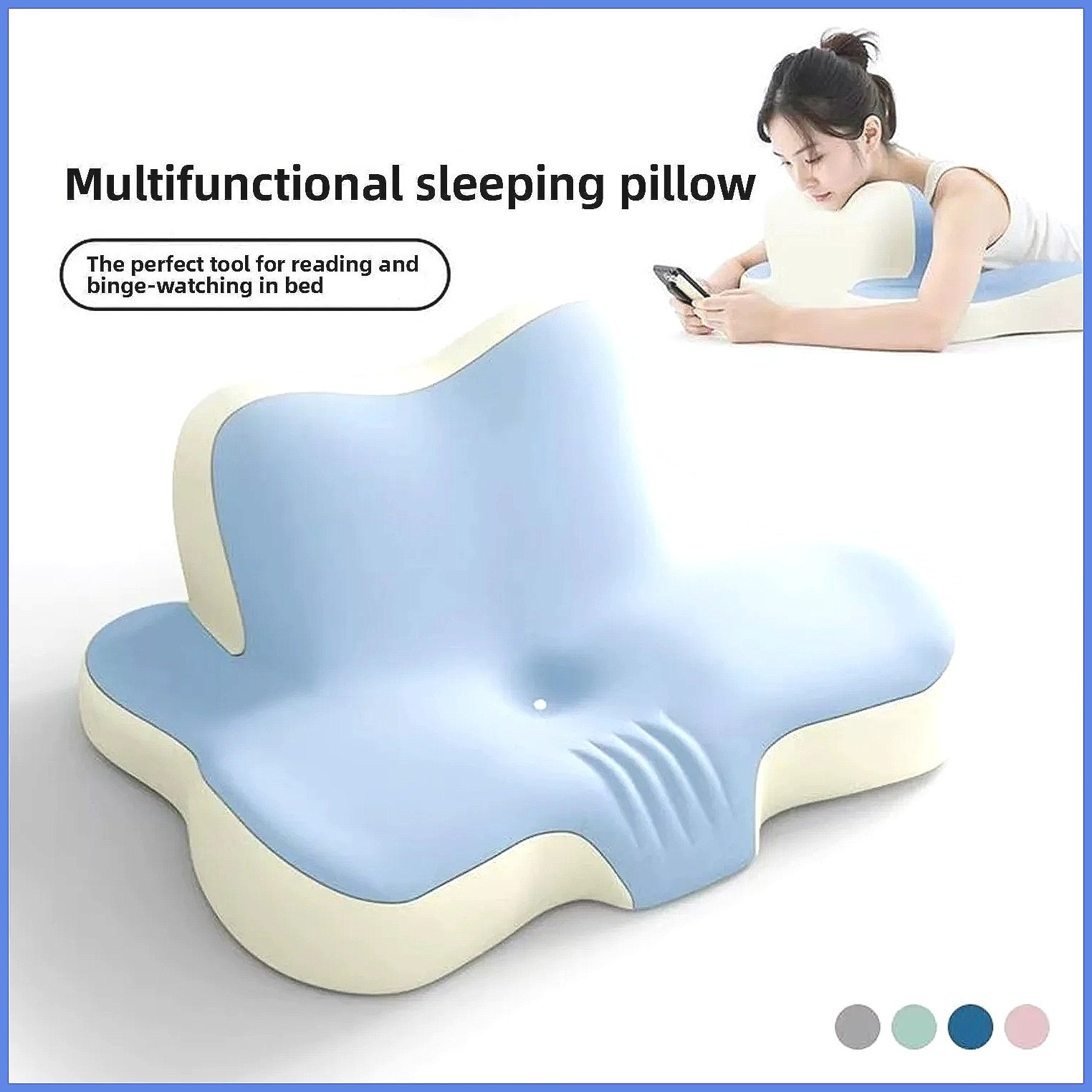 หมอนเมมโมรี่โฟมสำหรับการนอนหลั - Neck Traction Pillow บทวิจารณ์และราคา