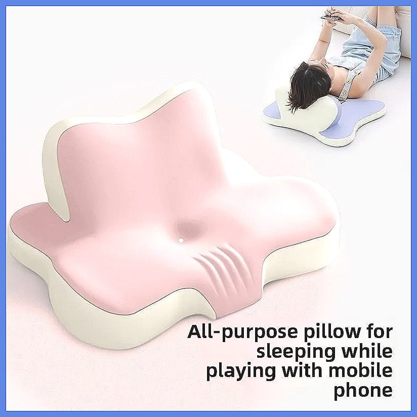 หมอนเมมโมรี่โฟมสำหรับการนอนหลั - Neck Traction Pillow บทวิจารณ์และราคา